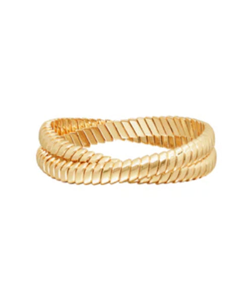 The Double Cobra Bracelet - Gold